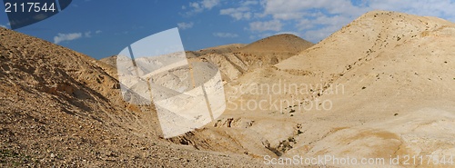 Image of Valley between hills in desert