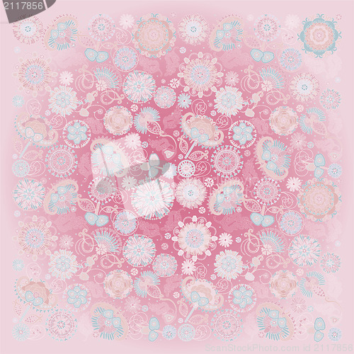 Image of floral background pink