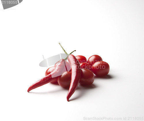 Image of Chili and tomatoes