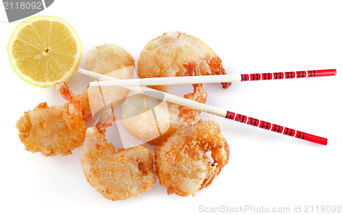 Image of tempura shrimps