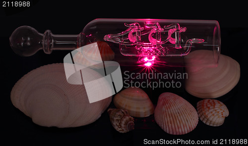 Image of Being shone ship