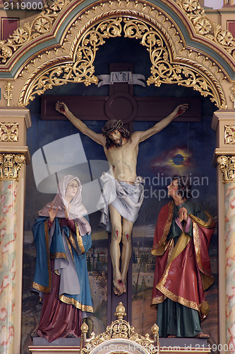 Image of Crucifixion, Blessed Virgin Mary and Saint John under the cross