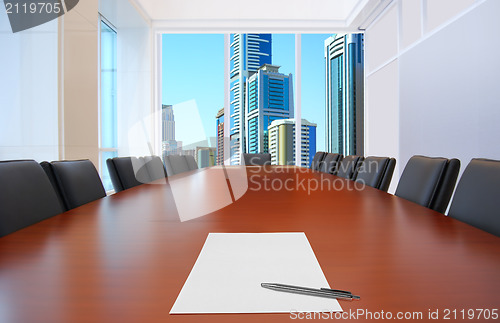 Image of empty meeting room