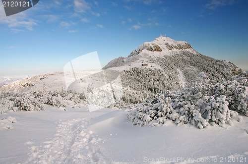 Image of Mountain top in winter