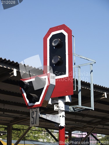 Image of Old style railway signal