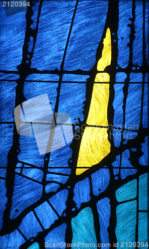 Image of Stained glass church window