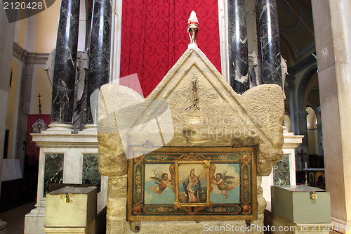 Image of The sarcophagus containing the relics of Saint Euphemia in Rovinj, Croatia
