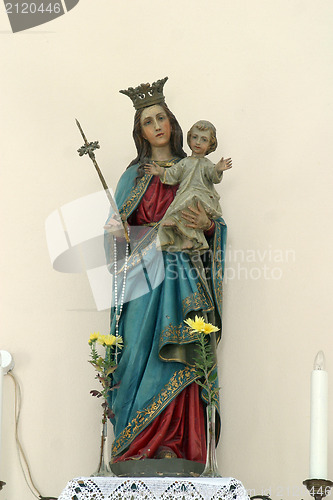 Image of Blessed Virgin Mary with baby Jesus