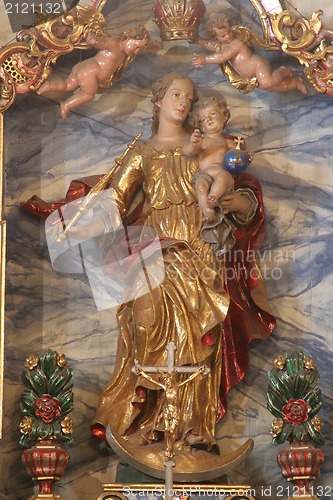 Image of Blessed Virgin Mary with baby Jesus