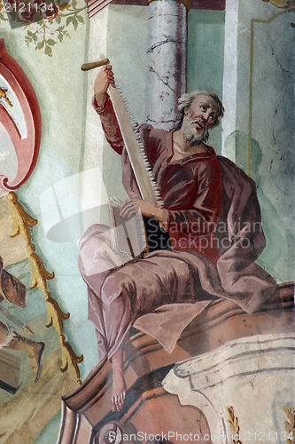 Image of Fresco painting on the ceiling of the church