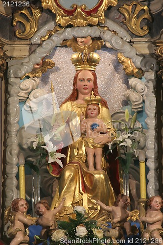 Image of Blessed Virgin Mary with baby Jesus