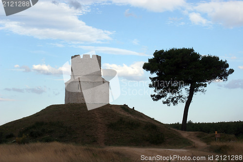 Image of Ancient church on the hill in Nin, Croatia