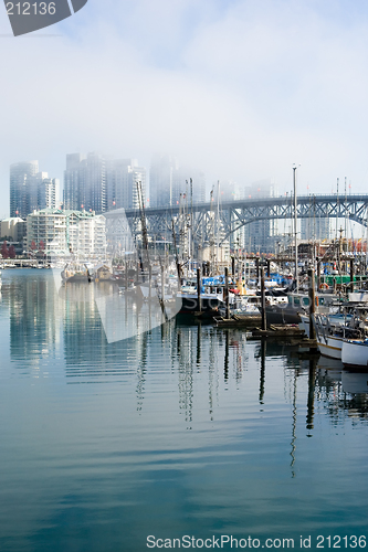 Image of Vancouver in fog