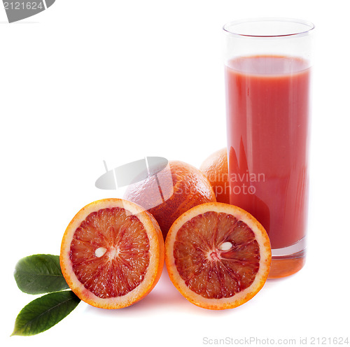 Image of blood orange and juice