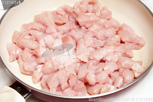 Image of chopped chicken fillet