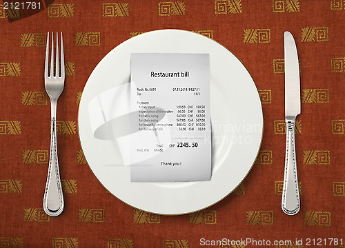 Image of The price at restaurant