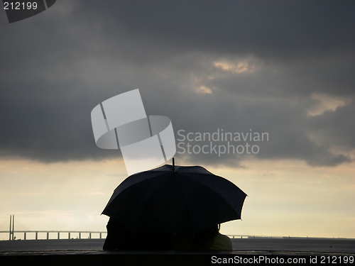 Image of Umbrella Couple