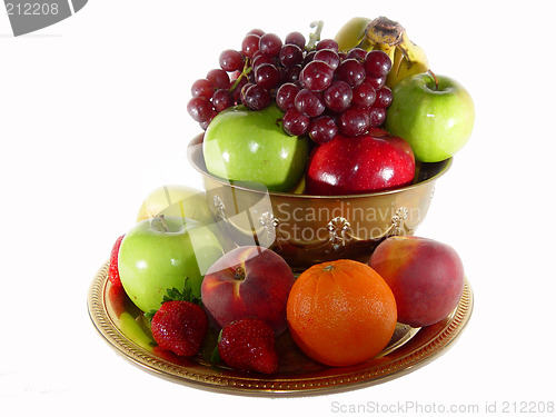 Image of Fruit Bowl on White