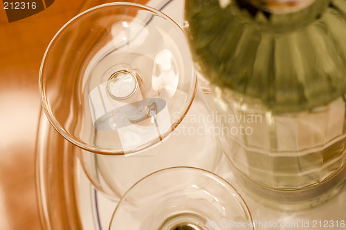 Image of Glasses and bottle