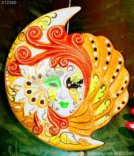 Image of carnival mask from a shop in venice,italy