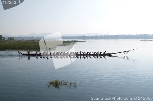 Image of Dragonboat at sea