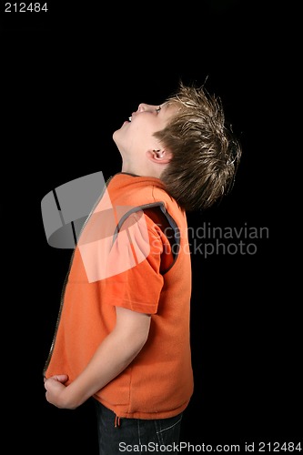 Image of Boy looking up