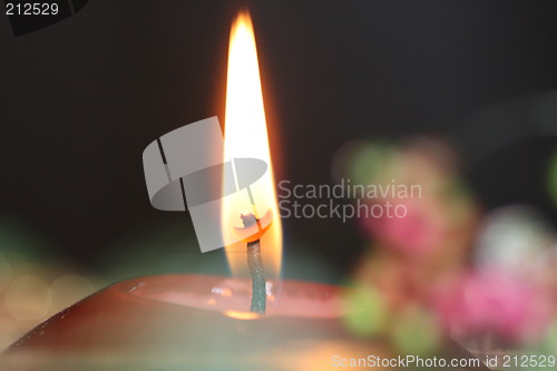 Image of candle in the dark