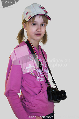 Image of Girl with a camera