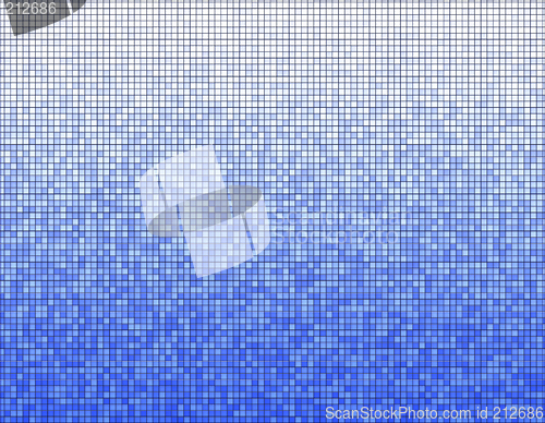 Image of blue mosaic pattern