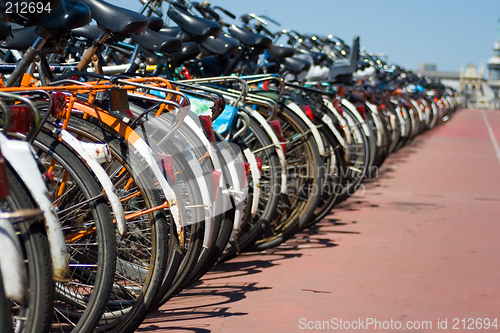 Image of parked bikes