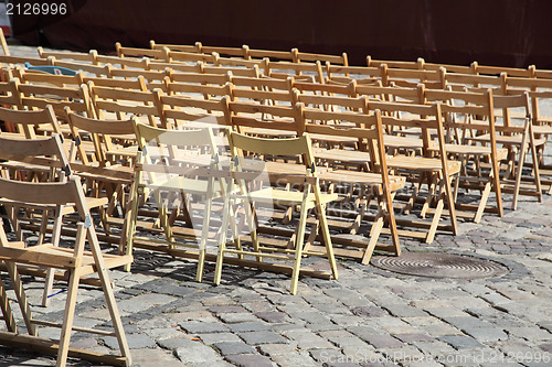 Image of wooden chairs