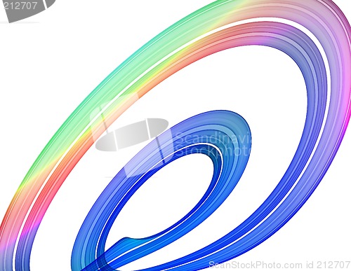 Image of abstract colored curves