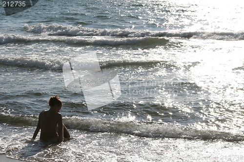 Image of Woman near the sea