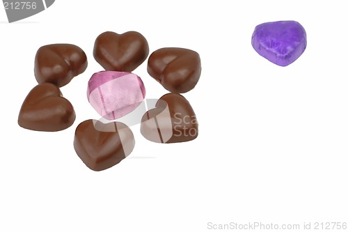 Image of Heart shaps chocolates