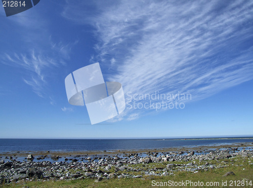 Image of White clouds and blue sky