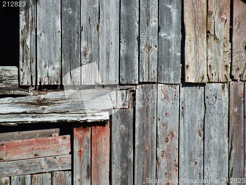 Image of Vintage wooden wall decay