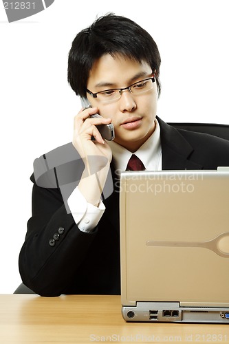 Image of Busy businessman