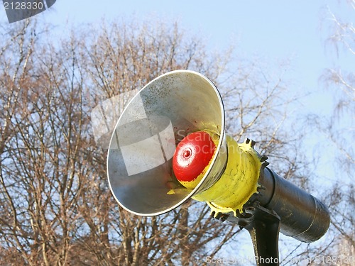 Image of Metal detail in the form of loudspeaker