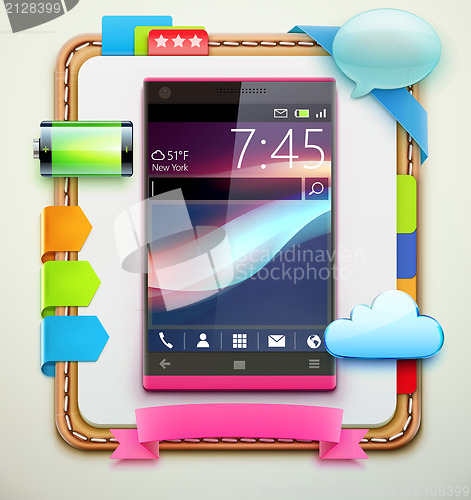 Image of Glossy modern cellphone