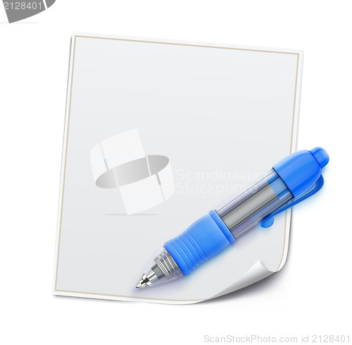 Image of Blue ballpoint pen 