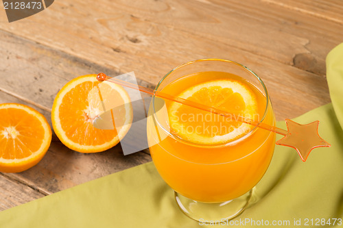 Image of Glass of orange juice