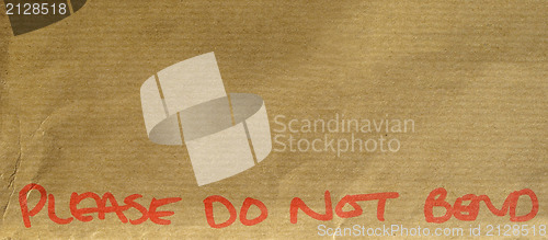 Image of Please do not bend