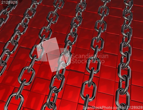 Image of metal chains