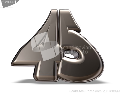 Image of number forty five