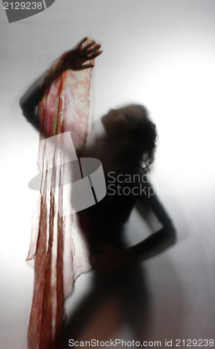 Image of Woman silhouette dancing 