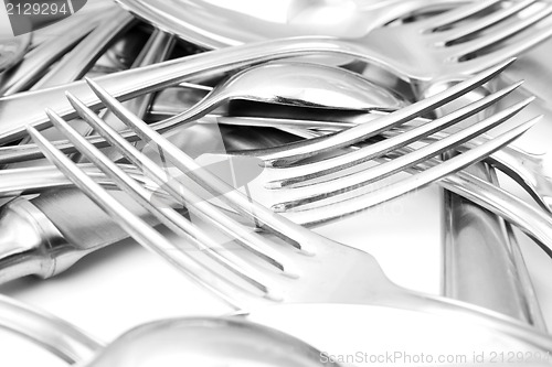 Image of Spoon, knife and fork