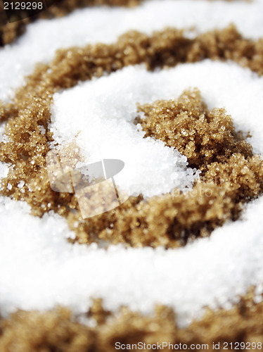 Image of Spiral with white and brown sugar