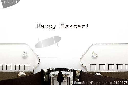 Image of Typewriter Happy Easter