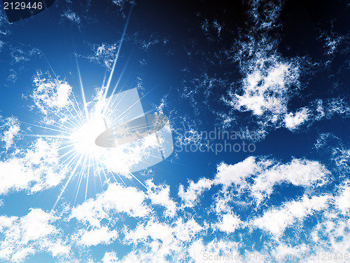 Image of beams of the sun