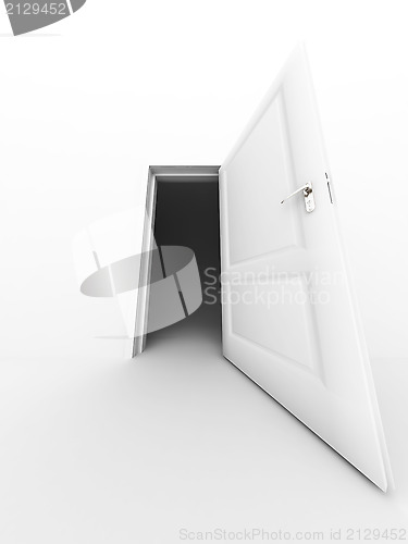 Image of opened door